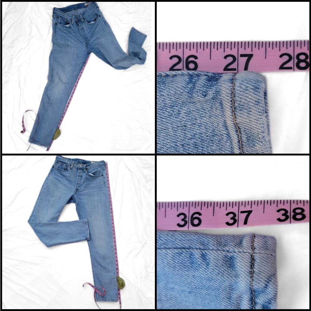 Rare Levi's 501 S Skinny - Italian Redline Selvedge - Quality Crafted - WPL 423 - Picture 6 of 11